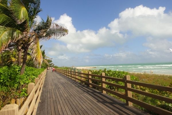 Boardwalk en Miami Beach